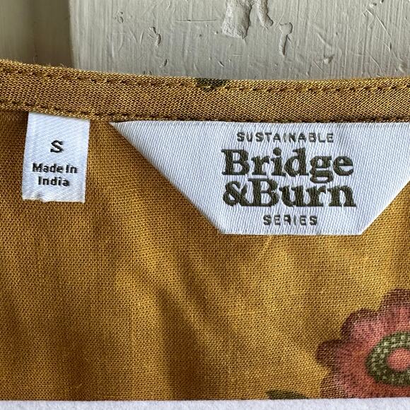 Bridge & Burn Sleeveless Midi Dress Folk Flower Print - Picture 7 of 8